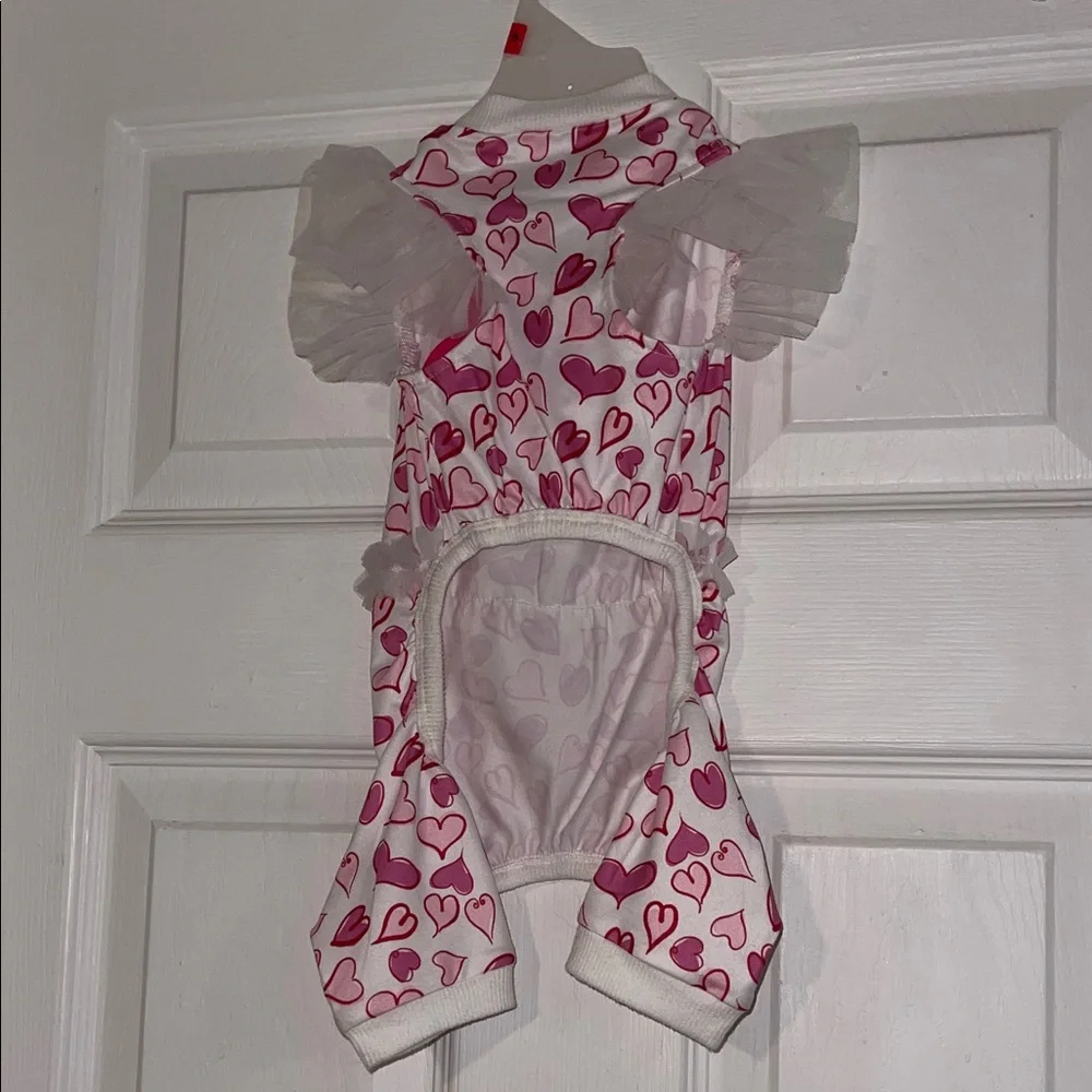 Heart Print Pet Outfit